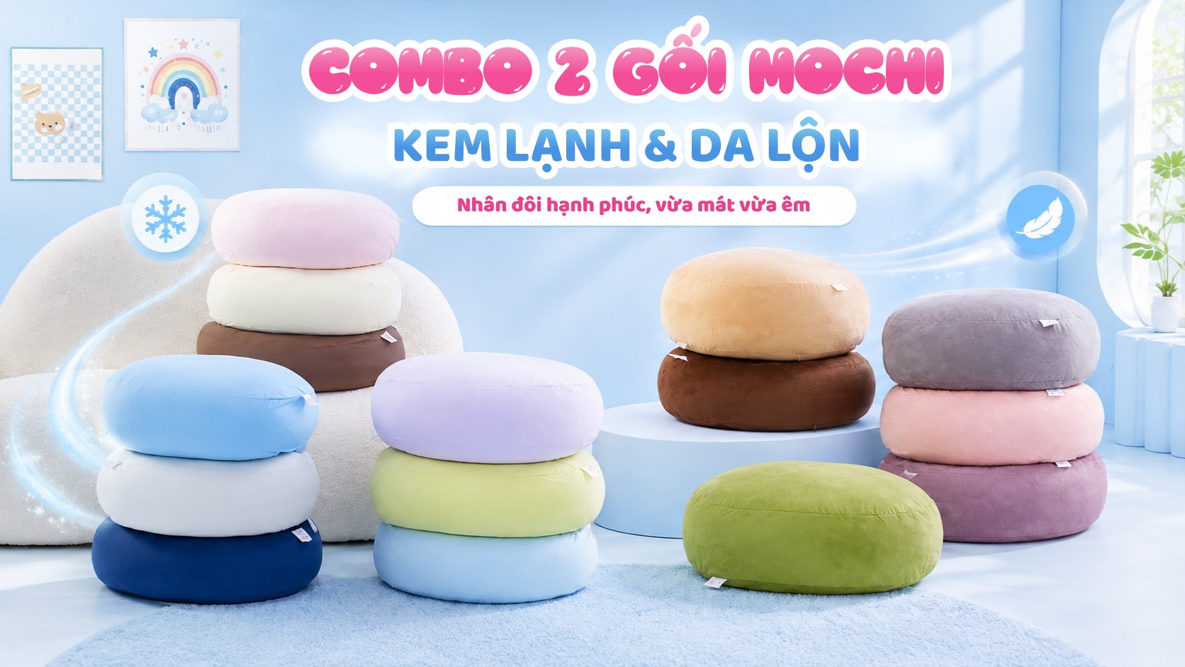 Combo 2 gối