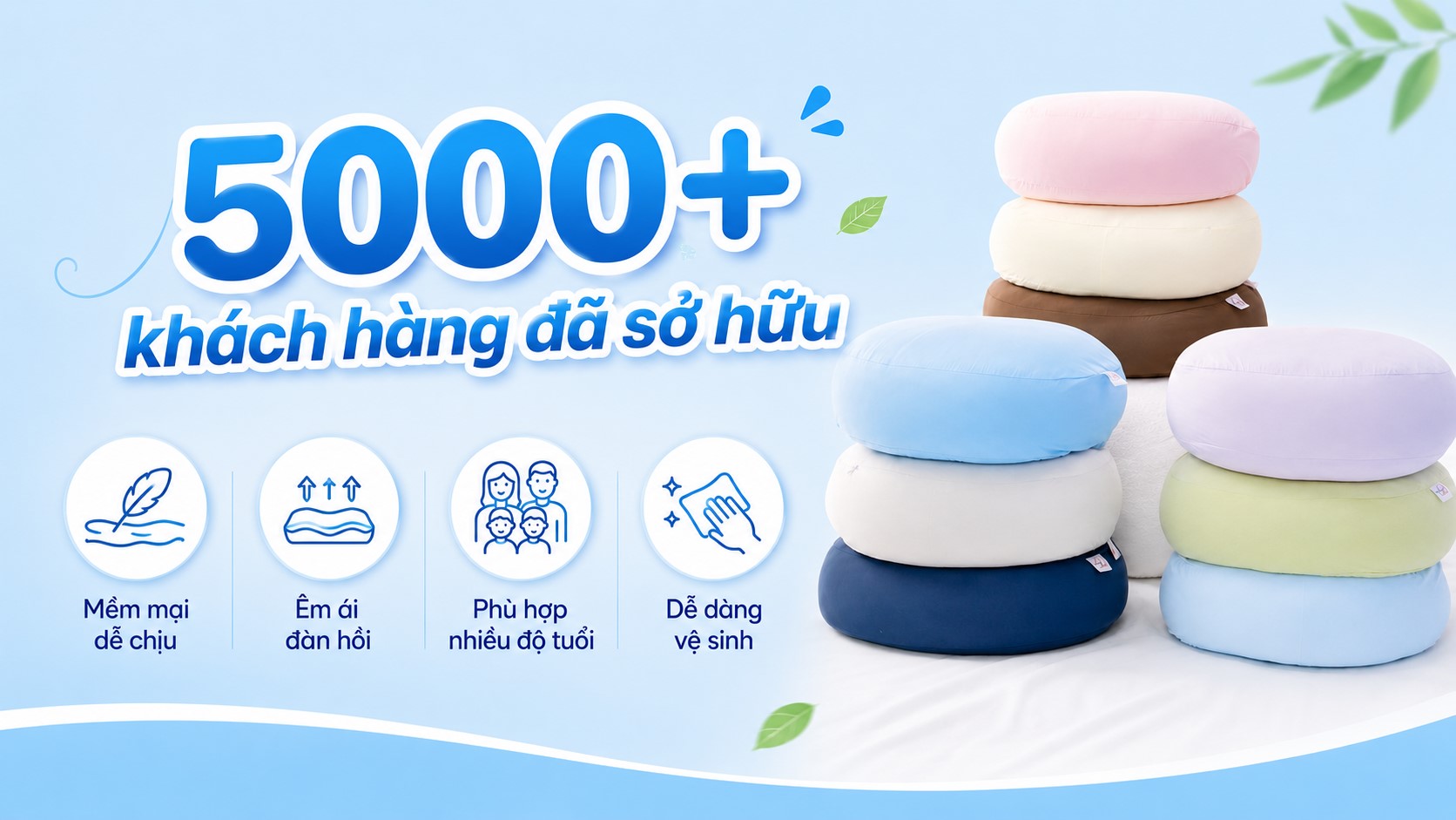 Ưu đãi Gối Mochi Kem Lạnh Bemori