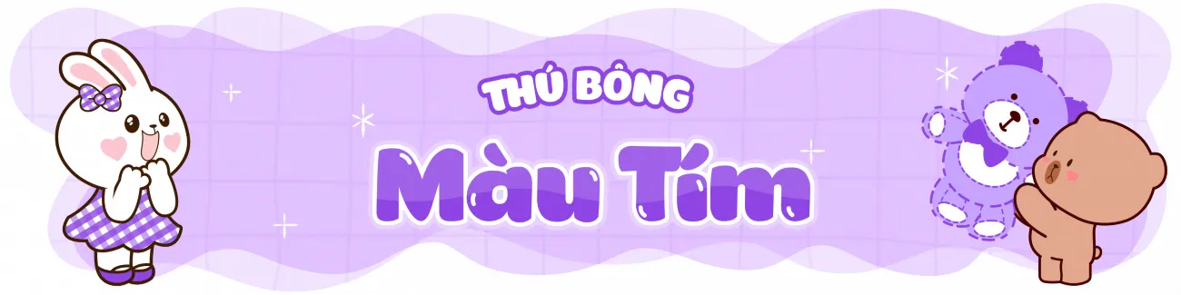 Thú Bông Màu Tím