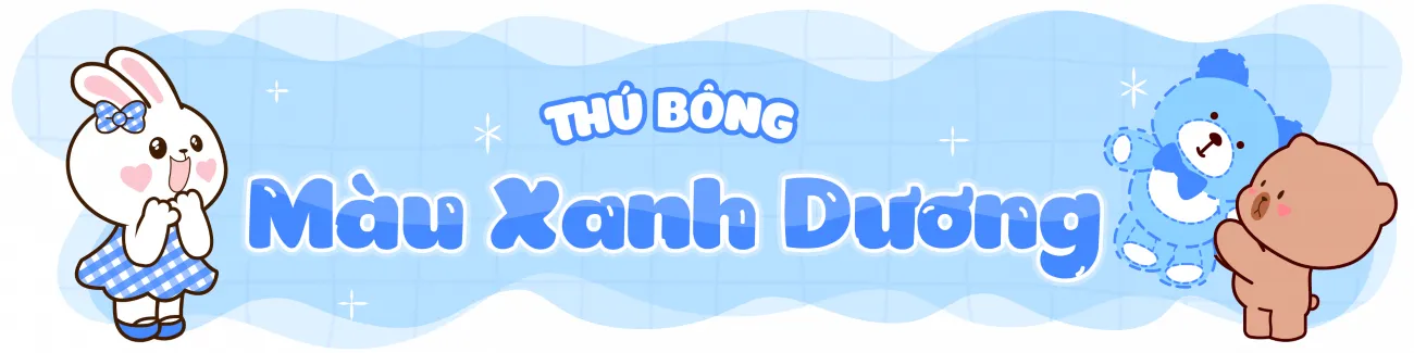 Thú Bông Màu Xanh Dương