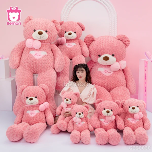 Gấu bông Teddy Angel Hồng