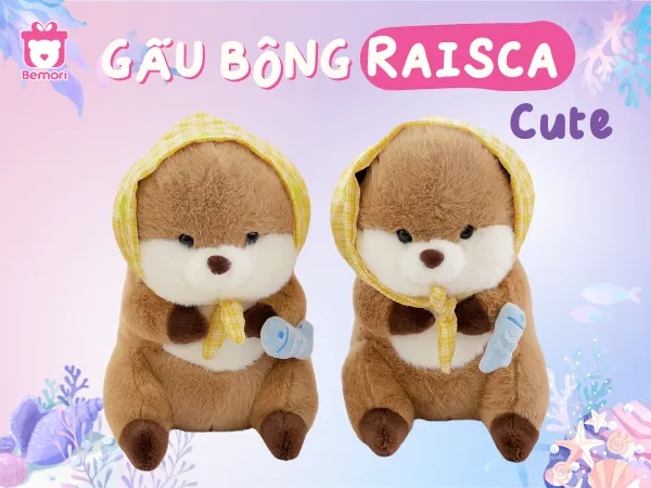 Gấu Bông Raisca – Những Mẫu Rái Cá Bông Đáng Yêu Nhất