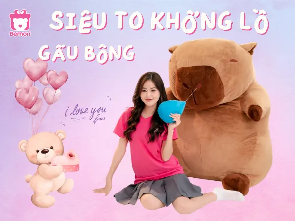 Gấu Bông Siêu To Khổng Lồ – Món Quà 20/10 Tặng Người Yêu