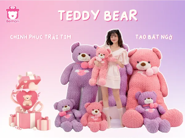 Gấu Bông Teddy Cao Cấp Ở Hà Nội – Món Quà 20/10 Chinh Phục Trái Tim Nàng