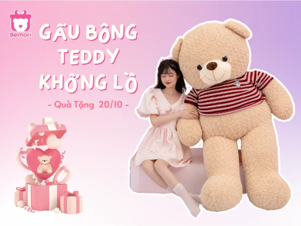 Gấu Bông Teddy Khổng Lồ – Quà Tặng 20/10 Siêu Bất Ngờ Cho Bạn Gái