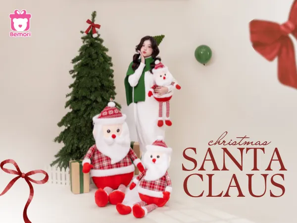 Top 5 Mẫu Gấu Bông Ông Già Noel Hot Mùa Giáng Sinh