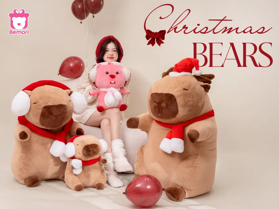 Gấu Bông Giáng Sinh – “Siêu Sao” Tạo Không Khí Lễ Hội Và Quà Tặng Hoàn Hảo