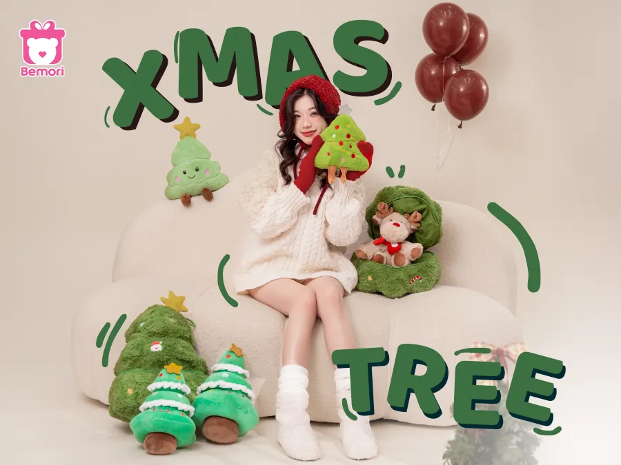 BST Cây Thông Noel Bông – Decor “Chanh Sả”, Chill Hết Nấc, Chuẩn Vibe Giáng Sinh