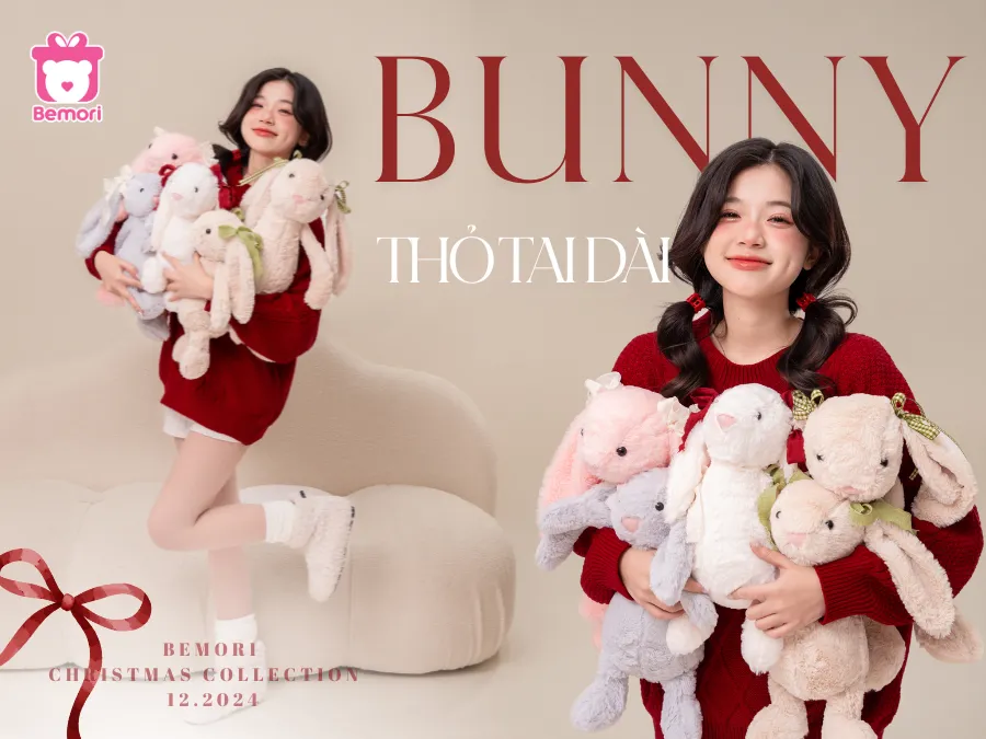 Bộ Sưu Tập Thỏ Bunny Tai Dài – Bestie “Cưng Xỉu” Cho Mùa Giáng Sinh Siêu Chill