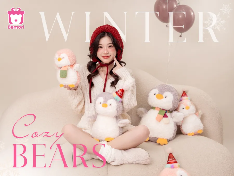 Cuộc Sống Mùa Đông Thật Cozy Cùng Hội Bạn Thú Bông Trendy