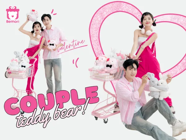 Valentine Này Tặng Gì Cho “Nửa Kia”? Gấu Bông Đôi Chứng Nhân Tình Yêu