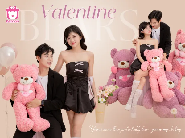 Gấu Bông Valentine – Bí Kíp Giúp Crush “Đổ Gục” Ngay Lập Tức