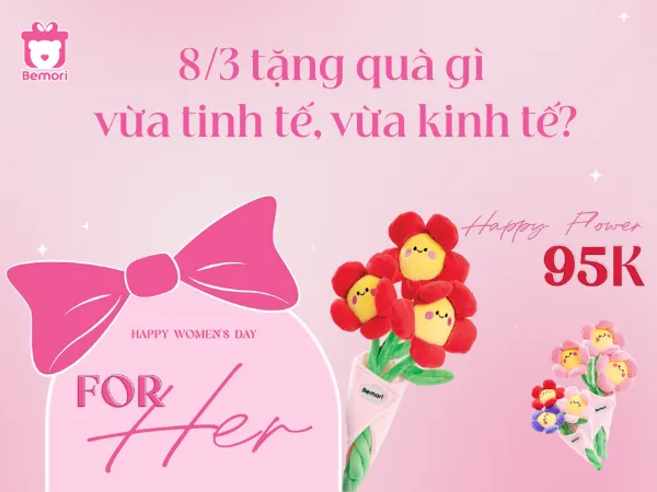 8/3 Tặng Gì Vừa Tinh Tế Vừa Kinh Tế? Bó Hoa Bông 95K Trao Lời Yêu Thương