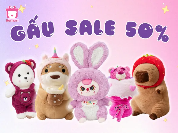 Deal Hot Bốc Khói – Gấu Bông Sale 50% Tại Bemori