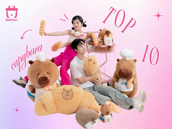 10 Mẫu Gấu Bông Capybara Cute Được Yêu Thích Hiện Nay