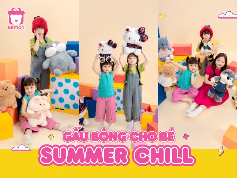 Bộ Sưu Tập Gấu Bông Summer Chill – Thế Giới Rực Rỡ Của Bé