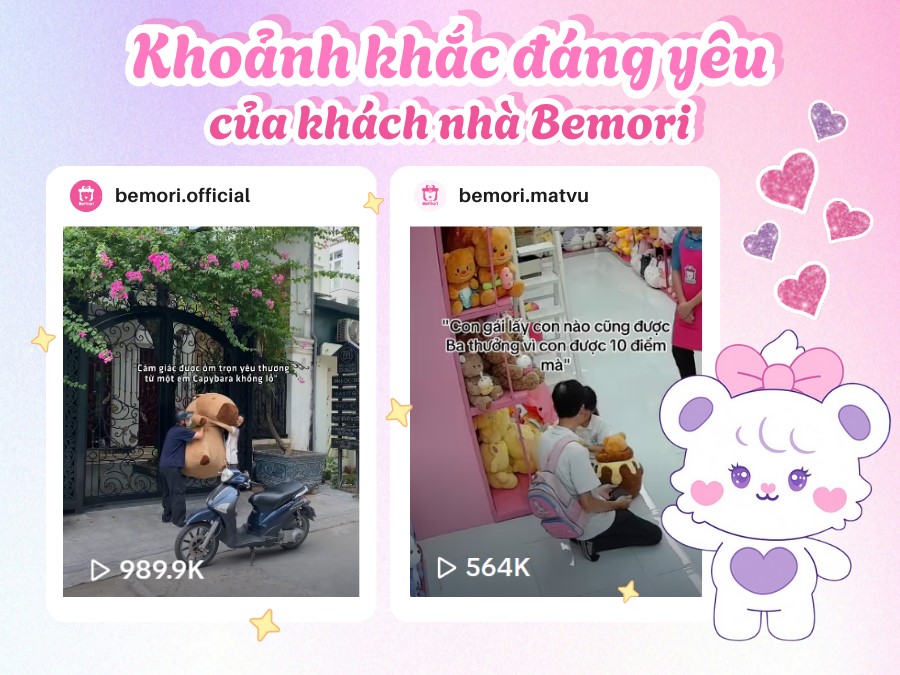 Khoảnh Khắc Đáng Nhớ Của Khách Nhà Bemori: Gấu Bông Trở Thành Cầu Nối Yêu Thương