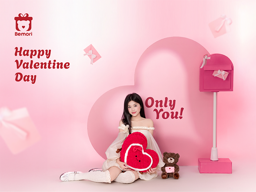 Bộ Sưu Tập Gấu Bông Valentine “Only You”: Trái Tim Mở Lối, Gắn Kết Bền Lâu